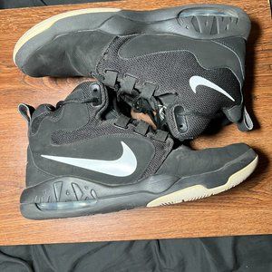 Nike Air Men's Basketball Hightop Air Max VO1, Black White, Size 10.5 861678-003